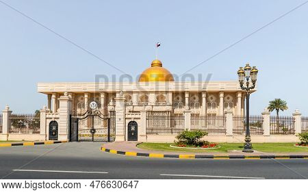 Sharjah, United Arab Emirates, March 17, 2023 : The Sharjah Rulers Office On The Cultural Square In 