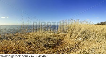 Achterwasser In Zinnowitz At Island Of Usedom At The Baltic Sea
