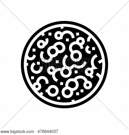 Cranberry Sauce Autumn Season Glyph Icon Vector. Cranberry Sauce Autumn Season Sign. Isolated Symbol