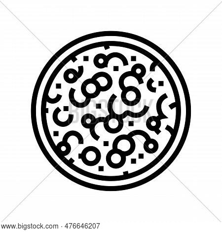 Cranberry Sauce Autumn Season Line Icon Vector. Cranberry Sauce Autumn Season Sign. Isolated Contour