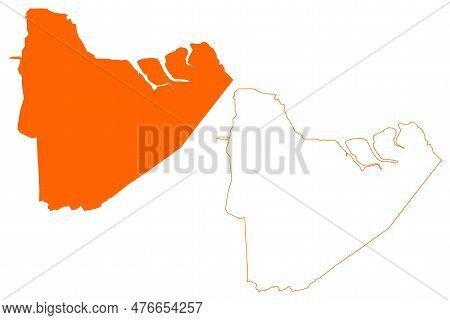Hulst City And Municipality (kingdom Of The Netherlands, Holland, Zeeland Or Zealand Province) Map V