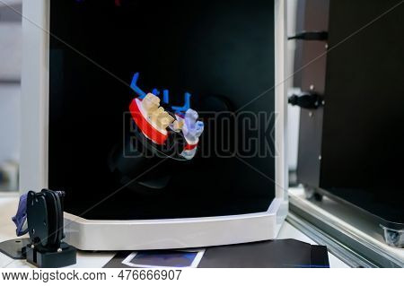 Automatic 3d Dental Scanner For Dental Gypsum Model Scanning And Measuring With Rotating Platform. S