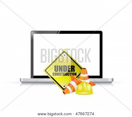 Website Under Construction Concept Illustration