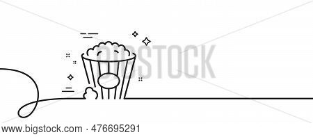 Popcorn Line Icon. Vector & Photo (Free Trial) | Bigstock