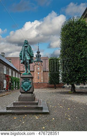 Copenhagen, Denmark - September 14, 2010: Peder Griffenfeld By Carl Martin-hansen Bronze Statue On R