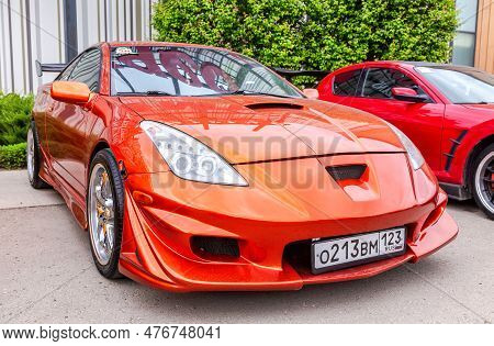 Samara, Russia - May 14, 2023: Toyota Celica Zzt230 At A Local Car Show