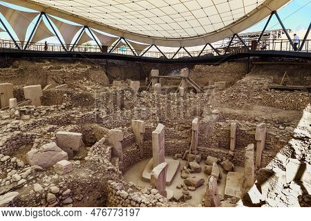 Gobekli Tepe, Turkey - October 8, 2020: This Is The Archaeological Site Of The Largest And Oldest Te