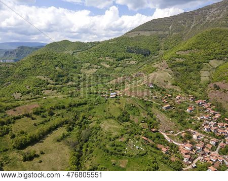 Aerial View Of Iskar River Gorge Near Village Of Ochindol, Bulgaria