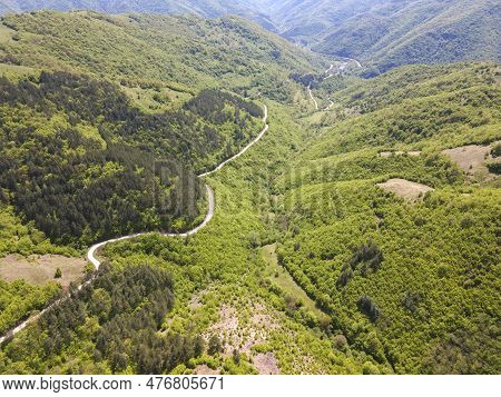 Aerial View Of Iskar River Gorge Near Village Of Ochindol, Bulgaria