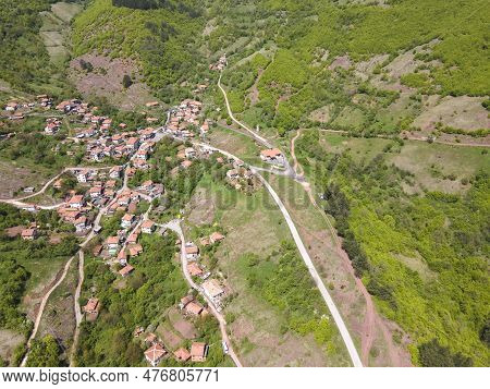Aerial View Of Iskar River Gorge Near Village Of Ochindol, Bulgaria