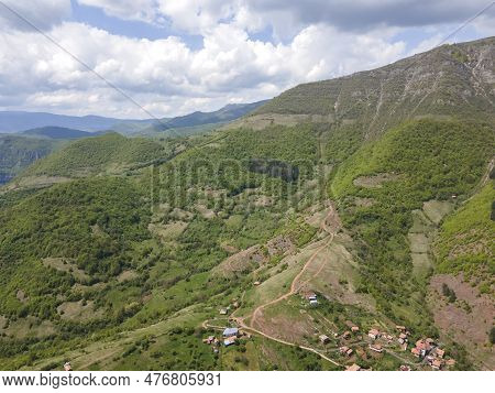 Aerial View Of Iskar River Gorge Near Village Of Ochindol, Bulgaria