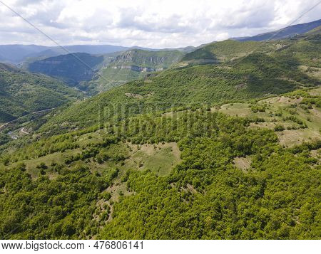 Aerial View Of Iskar River Gorge Near Village Of Ochindol, Bulgaria