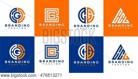 Modern Line Letter C C G Ccg Cgc Gcc Logo Design. Digital Initial Ccg Logo.