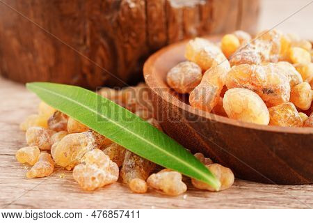 Frankincense Or Olibanum Aromatic Resin Used In Incense And Perfumes.