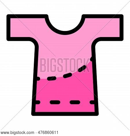 Textile Clothes Icon. Outline Textile Clothes Vector Icon For Web Design Isolated On White Backgroun
