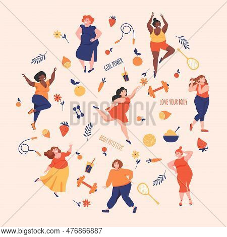 Body Positive Life Vector & Photo (Free Trial) | Bigstock