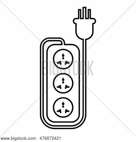 Strip Multi Plug Network Filter Smart Power Tripled Wire Socket Adapter Electrical Extension Cable E