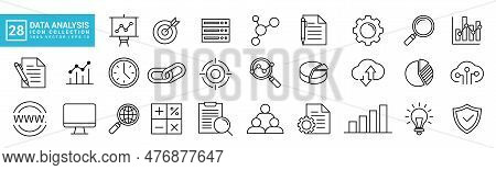 Collections Vector Graphic Of Data Analysis, Traffic, Data Processing, Data Storage, Editable And Re