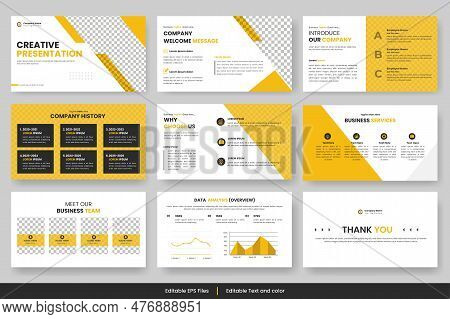 Vector Business Proposal Template Creative Presentation And Landing Page Keynote Slide Template Desi