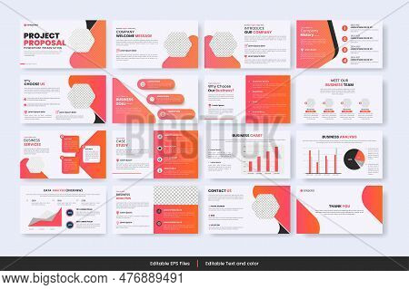 Business Presentation Slides Templatesand Business Proposal ,can Be Used For Presentation, Flyer And