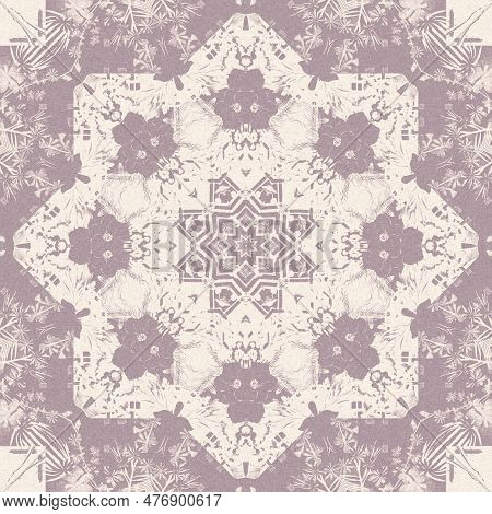 Gender Neutral Pink Linnen Seamless Pattern. Unisex Classy Minimal Style Dyed Background For Soft Fu