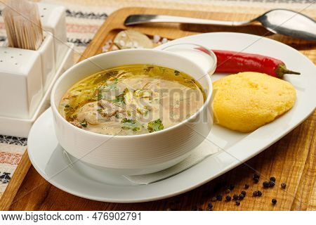 Zeama Is A Traditional Dish Of Moldovan, Romanian, Hungarian Cuisine.