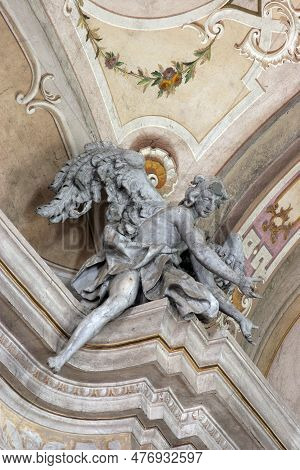 Sveta Marija Na Muri, Croatia - Croatia - March 17, 2012: Angel, Statue On The Altar In The Parish C