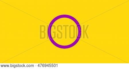 Intersex Lgbtq Pride Flag In Vector Isolated