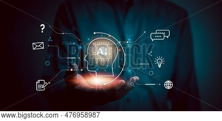 Ai Artificial Intelligence And Conversational Chatbots Businesses Digital Technology Interact With A