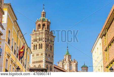 Santa Maria Cathedral And City Hall Building In Teruel, Spain