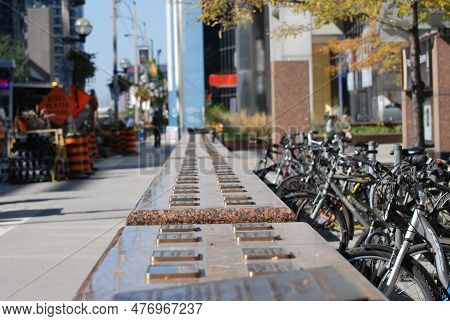 Toronto City. Simcoe Park Workers Monument. Ontario. Canada.