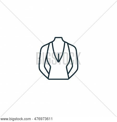 Decolette Icon. Monochrome Simple Sign From Cosmetology Collection. Decolette Icon For Logo, Templat