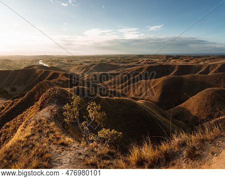 A Beautiful View Of Indonesian Paradise At Wairinding Hills At Waingapu, East Sumba, East Nusa Tengg