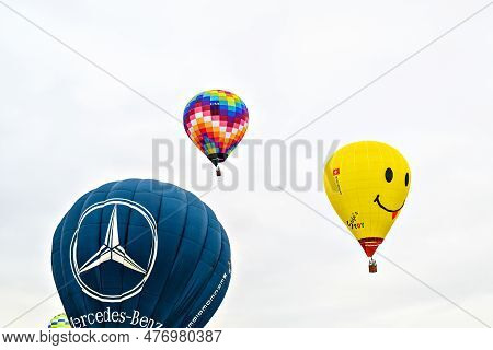 Igualada, Barcelona, July 07 De 2022. 26th European Balloons Festival. Concentration Of Hot Air Ball