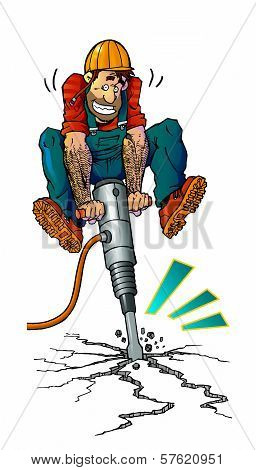 Workman With Jackhammer