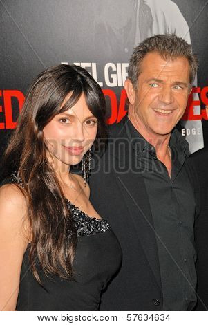 Mel Gibson and Oksana Grigorieva at the 
