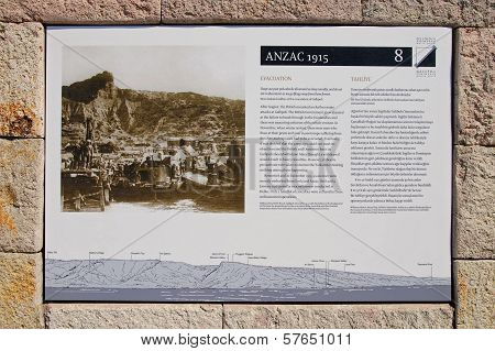 Anzac Cove Memorial In Turkey