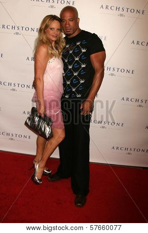 Christine Marcello and Dorian Gregory at a Private Party for The Dove Studio, hosted by Archstone. Archstone, Santa Monica, CA. 06-27-09