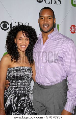 Sophina Brown and Henry Simmons at the CBS, CW and Showtime All-Star Party. Huntington Library, Pasadena, CA. 08-03-09