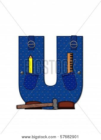Alphabet Carpenter Tools U