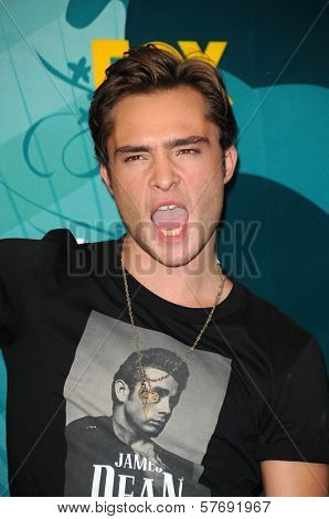 Ed Westwick  in the press room at Teen Choice Awards 2009. Gibson Amphitheatre, Universal City, CA. 08-09-09