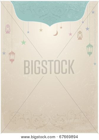 Ramadan theme decorative template