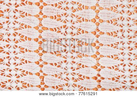 Machine Knitting Guipure Lace Close Up