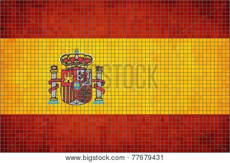 Mosaic Flag of Spain