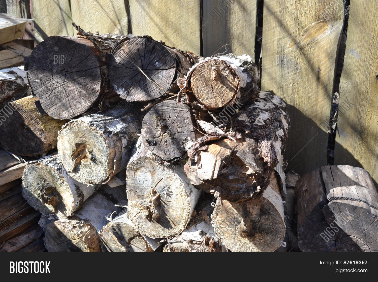 Birch Firewood Logs Image & Photo (Free Trial) Bigstock