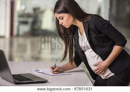 Pregnant Businesswoman