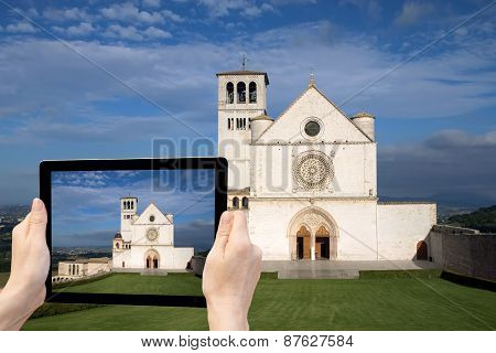 Travel To Assisi Concept