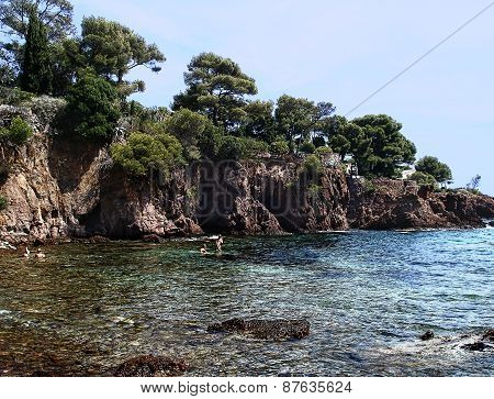 rocky coast Agay