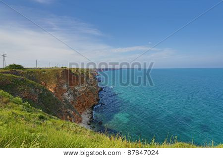 Bulgaria, Black Sea. Coastal Landscape. Kaliakra Headland