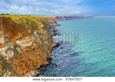 Bulgaria, Black Sea. Coastal Landscape. Kaliakra Headland